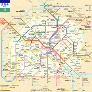 Plan métro Paris